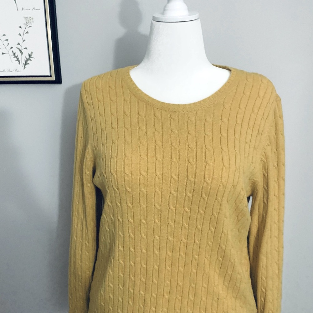 Croft & Barrow mustard yellow sweater (XL)
